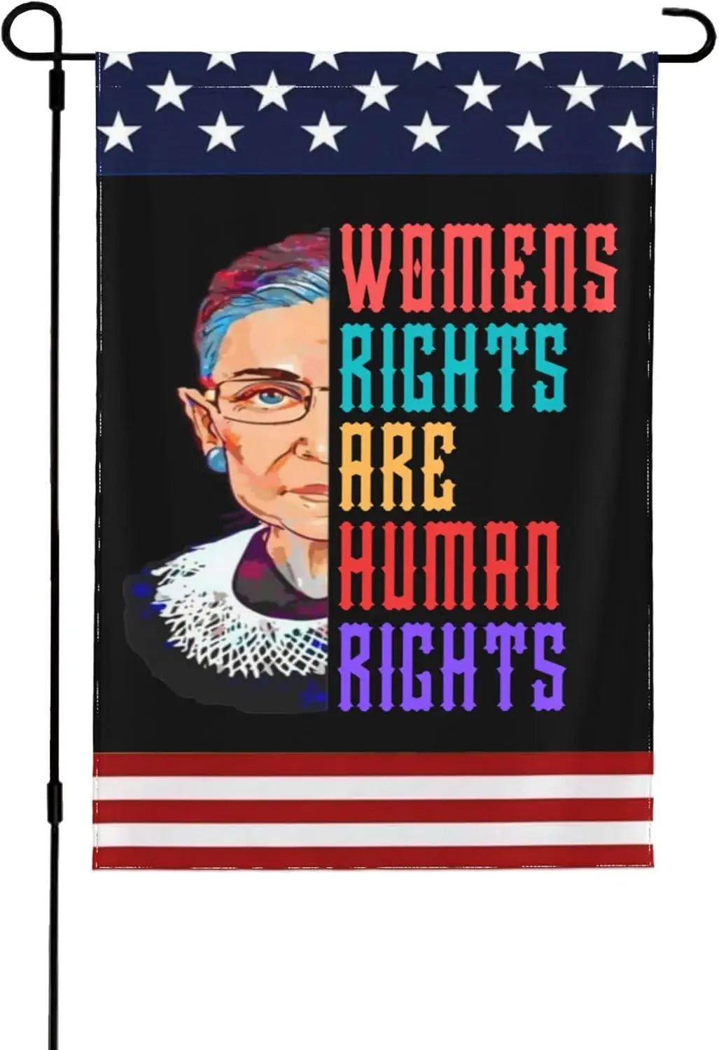 Pro Abortion Rights Choice Womens Rights Are Human Rights Garden Flag Ruth Bader Ginsburg Garden Flag 12.5"X18" Double S