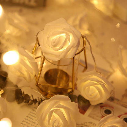 2pk Rose String Lights Set (40 LEDs Total)