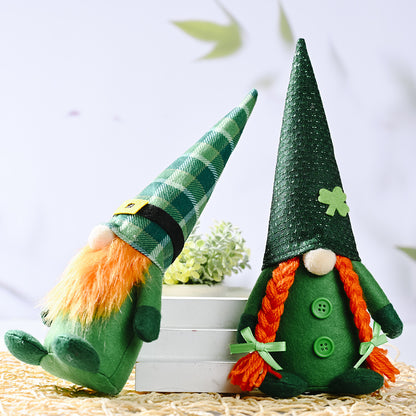 St Patrick's Day Green & Orange Irish Gnomes