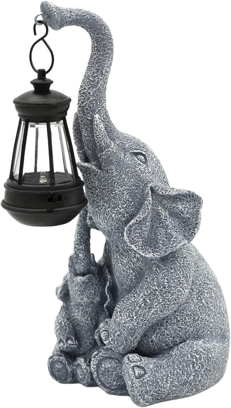 Elephant Solar Powered Garden Decor