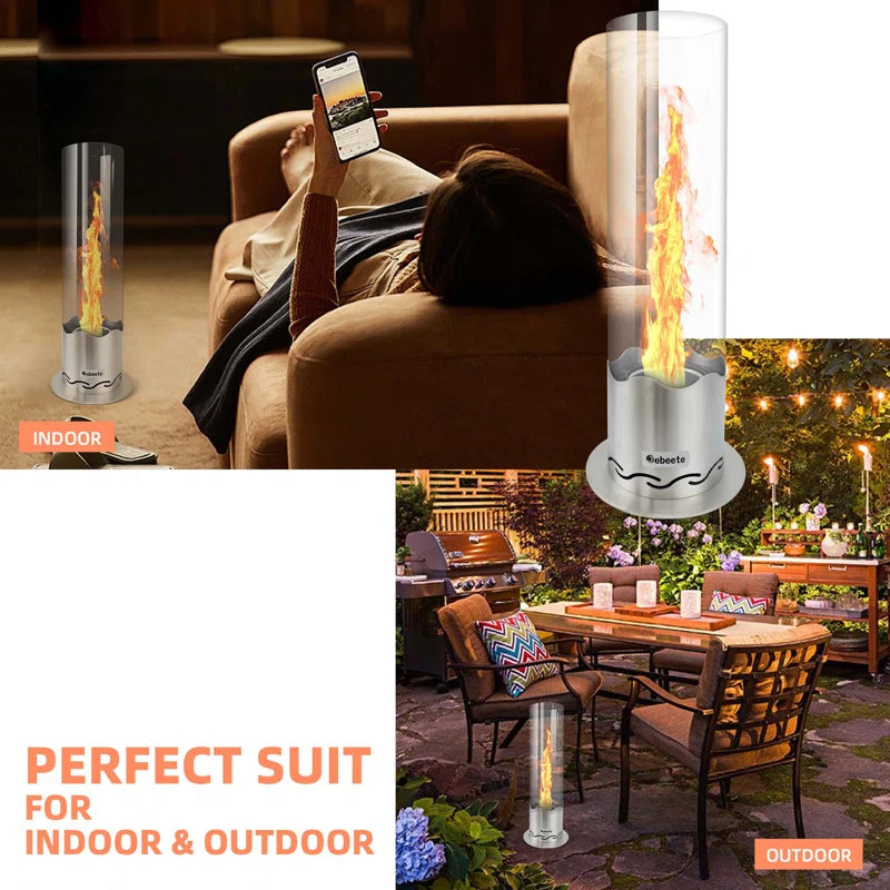 Portable Tabletop Indoor Outdoor Fire Pit