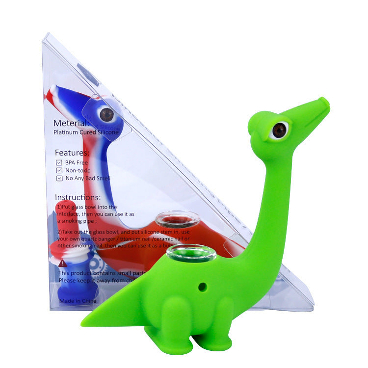Silicone Dinosaur Pipe - NOT A TOY