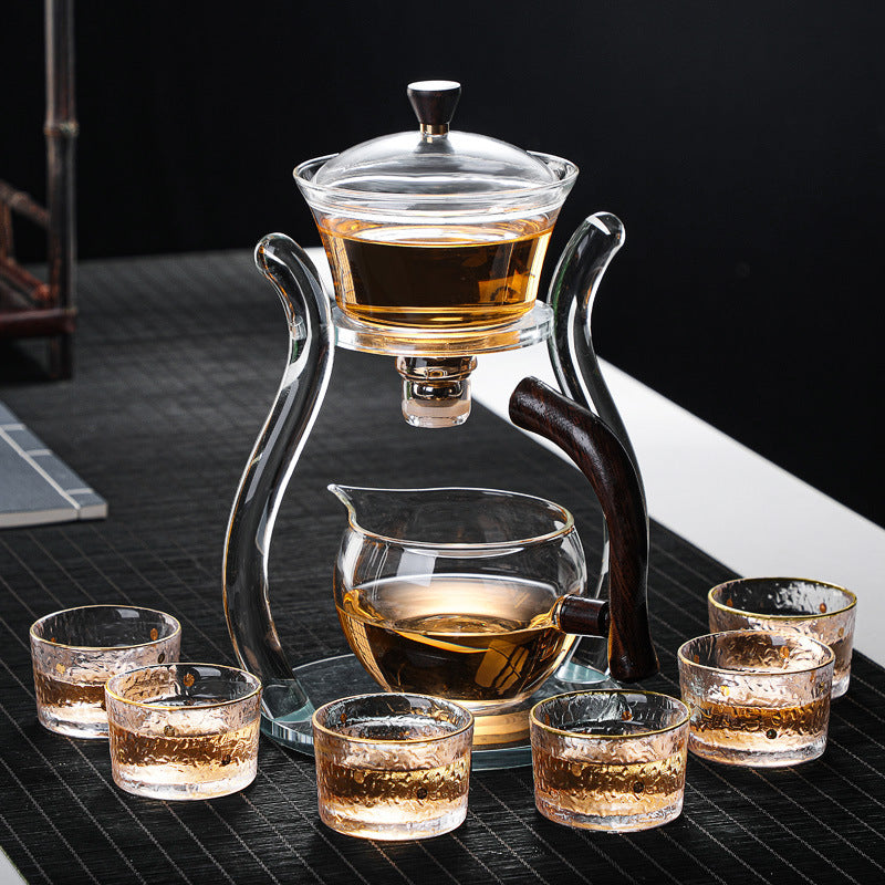 Semi-automatic Glass Tea Set