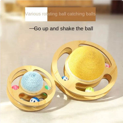 Sisal Turntable Track Cat Toy - Shop Jobie
