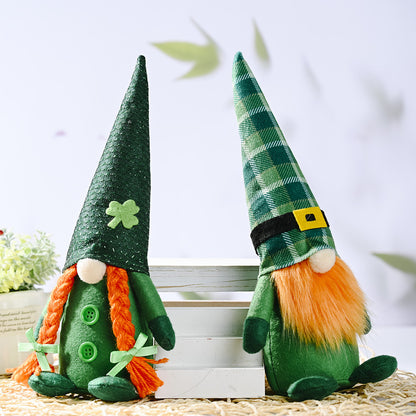St Patrick's Day Green & Orange Irish Gnomes