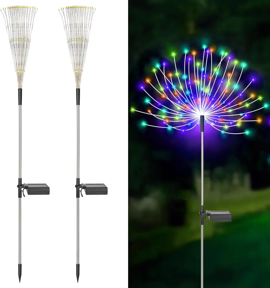 Outdoor Solar Fireworks Light Burst