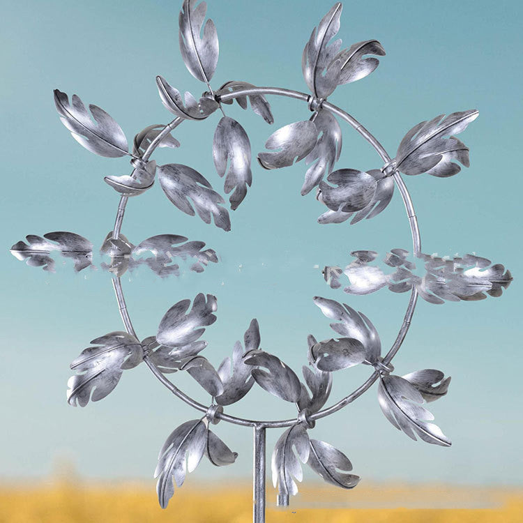 Leaf Metal Windmill