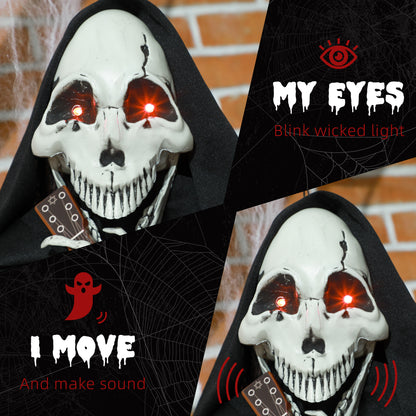 Guitar-Playing Grim Reaper Outdoor Halloween Animatronic