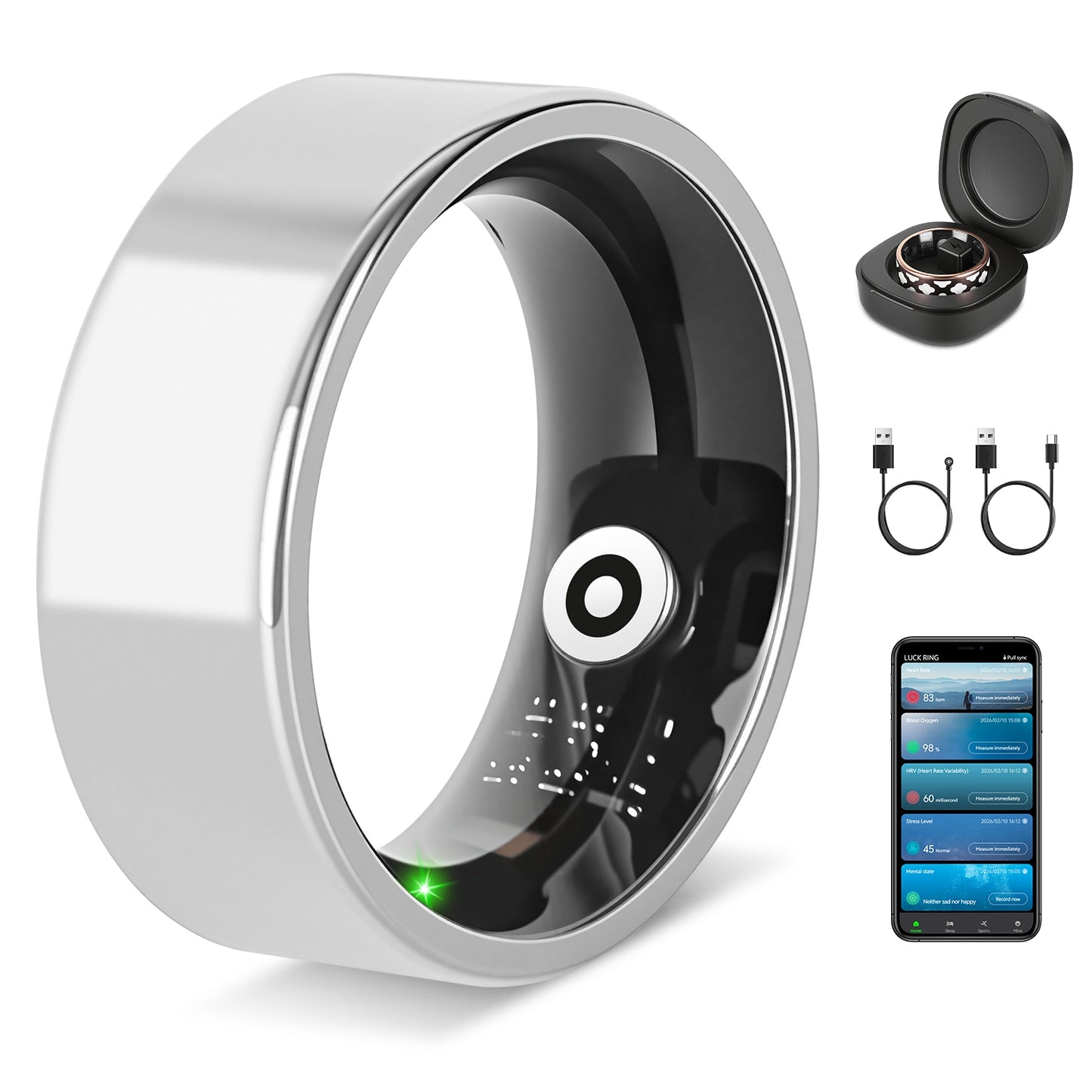 Health & Fitness Smart Ring Tracker