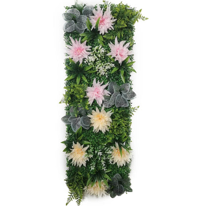 Artificial Plant Lawn Backdrop - Dahlia-Like Flowers - Shop Jobie