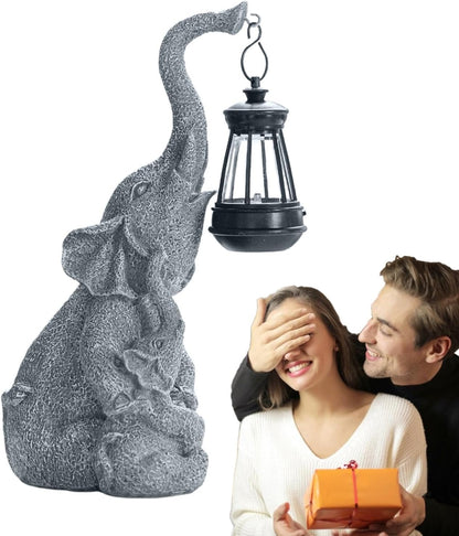 Elephant Solar Powered Garden Decor