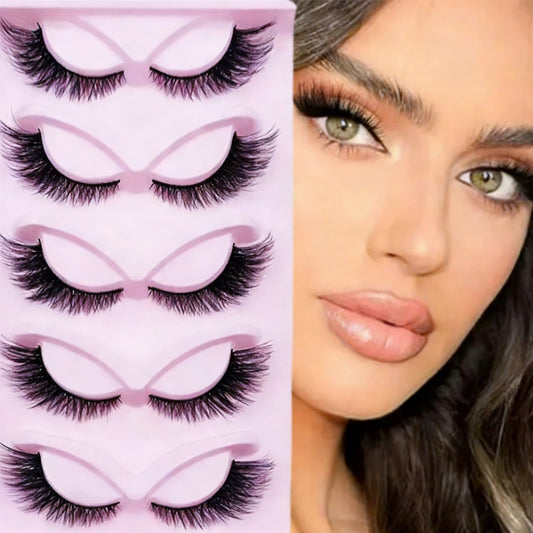 5 Pairs Faux Mink Fluffy Eyelashes