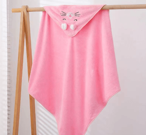 Comfy Cartoon Fleece Children's Cape Bath Towel - Shop Jobie