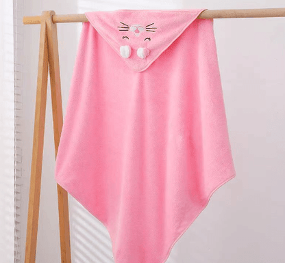 Comfy Cartoon Fleece Children's Cape Bath Towel - Shop Jobie