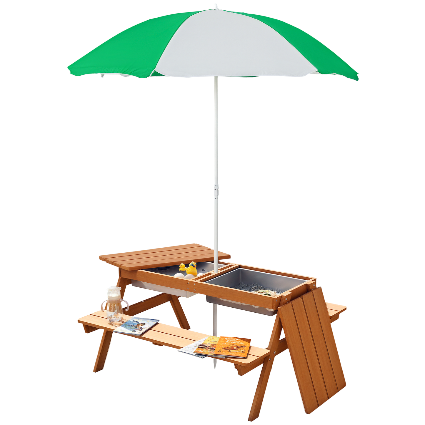 3 in 1 Kids Convertible Picnic, Sand & Water Table
