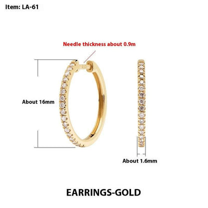 925 Sterling Silver Hoop Earrings - Shop Jobie