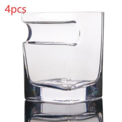 Crystal Whiskey Glass & Cigar Holder