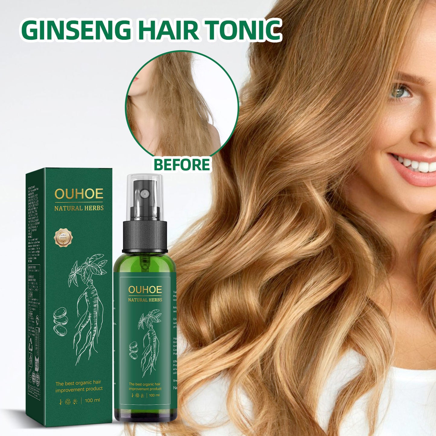 OUHOE Ginseng Hair Growth Lotion