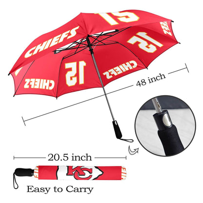 KC Chiefs Umbrella Semi-Automatic Foldable Umbrella - Shop Jobie