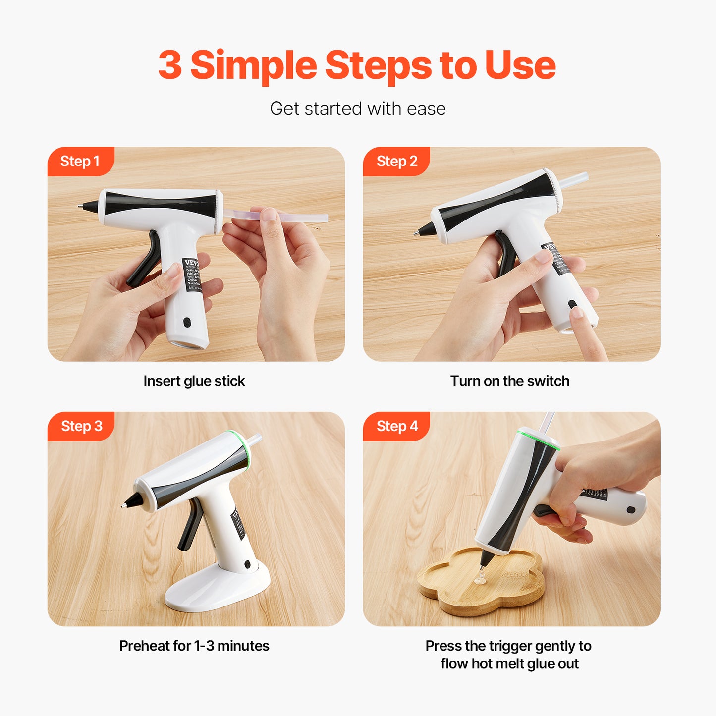 Rechargeable Cordless Glue Gun Kit