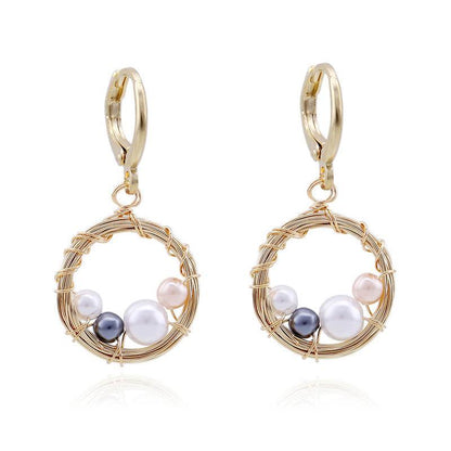 Light Luxury Ocean Series Pearl Earrings - Shop Jobie