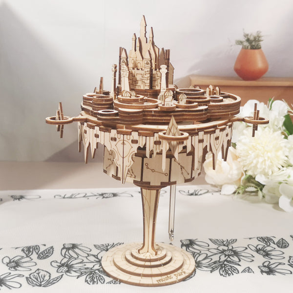 3D Wooden Castle 142pc DIY Puzzle w/Musical Movement