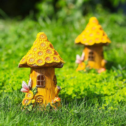 Sunflower Tree House Solar Lighted Garden Decor - Shop Jobie