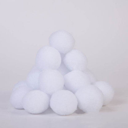 50 pcs Indoor Snowball Fight! Winter White Snowballs - Shop Jobie
