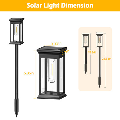 6pc Pathway Solar Powered Stake Lights