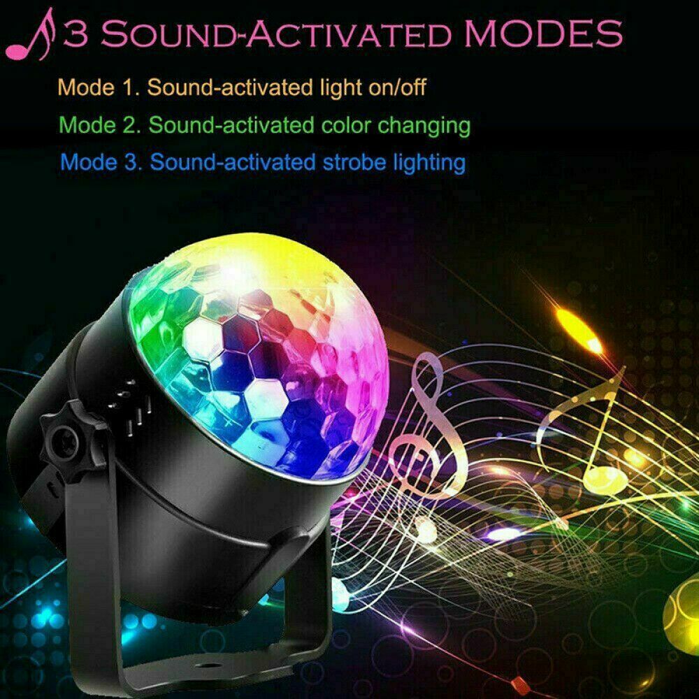 Sound Activated Disco Party Strobe LED DJ Ball