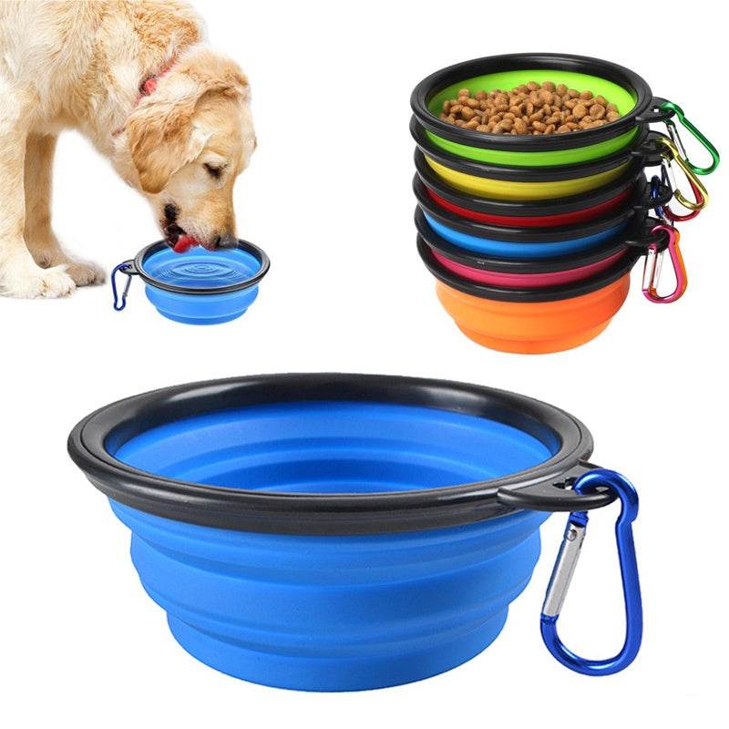 2-in-1 Portable Silicone Dog Feeder Bowl - Shop Jobie