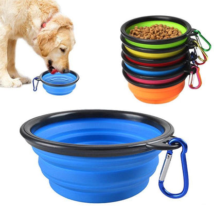 2-in-1 Portable Silicone Dog Feeder Bowl - Shop Jobie