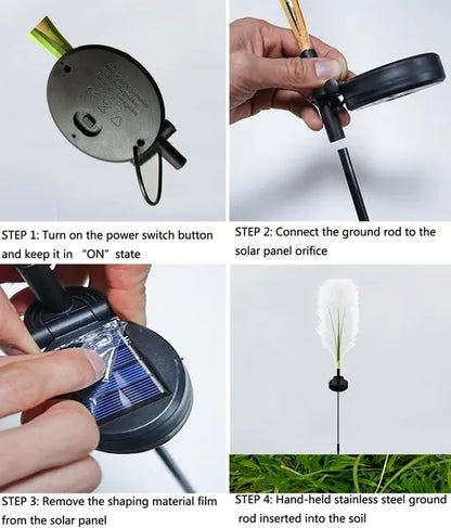 Solar Reed Glowing Garden Lights