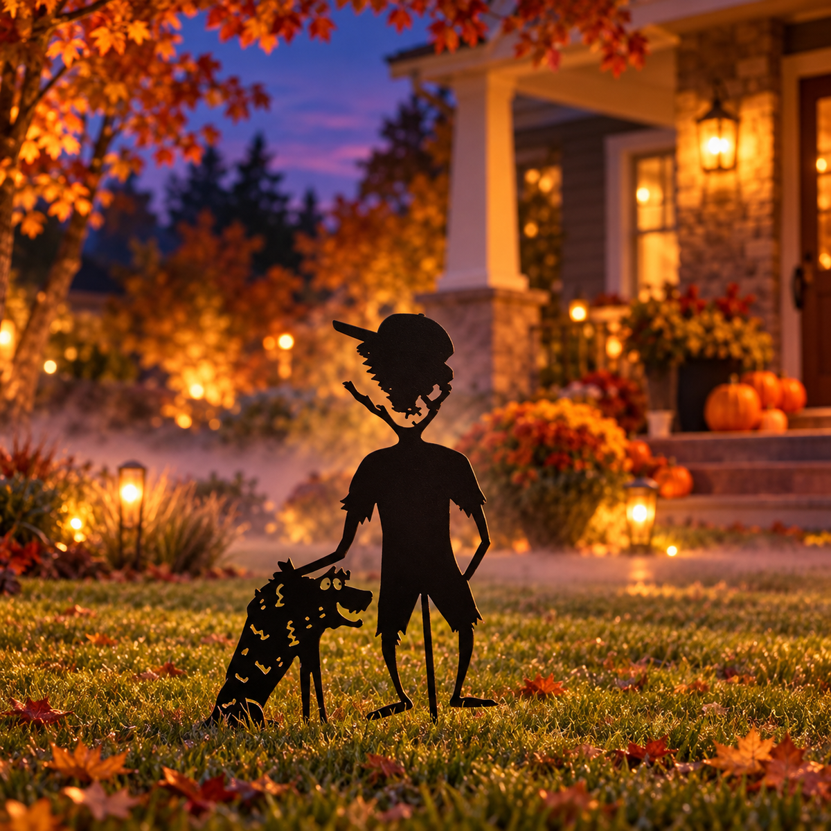 Zombie Field Metal Garden Decor