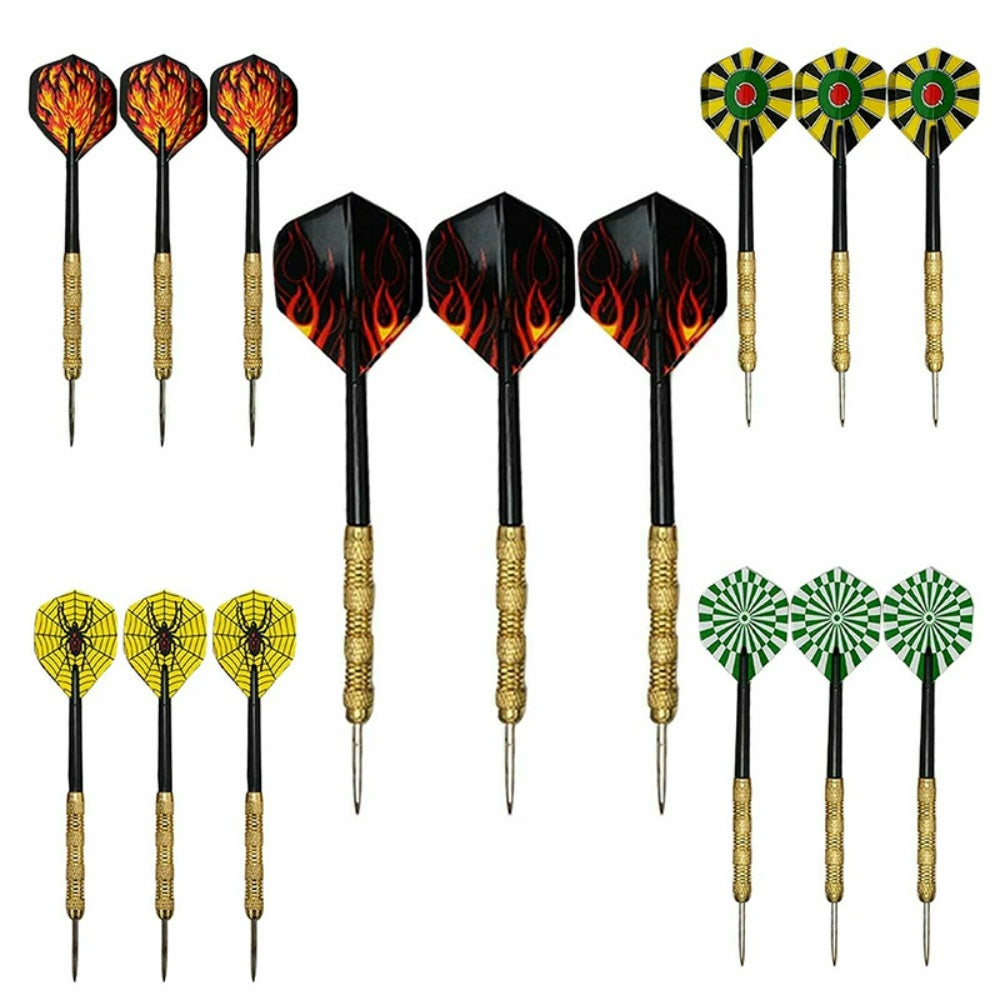 5 Sets (15 Total) Steel Tip Professional Darts