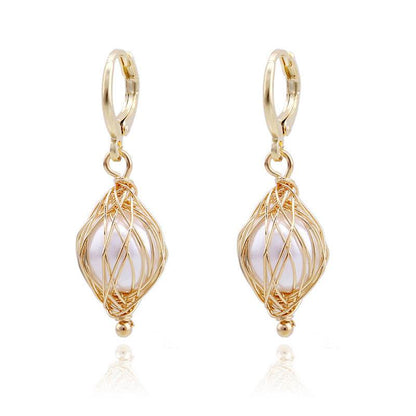 Light Luxury Ocean Series Pearl Earrings - Shop Jobie