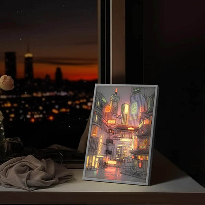 Anime Reactive LED City Night View Painting - Shop Jobie