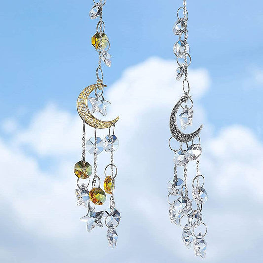 Moon Star Crystal Sun Catcher - Shop Jobie