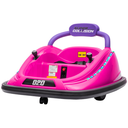 12V Bumper Car w/Remote Control - Pink