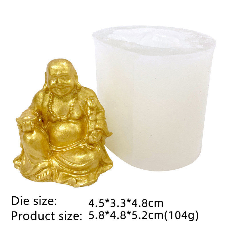 3D Maitreya Buddha Candle Mold