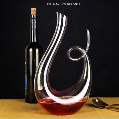 Light luxury U-Shaped Harp Wine Decanter - Shop Jobie