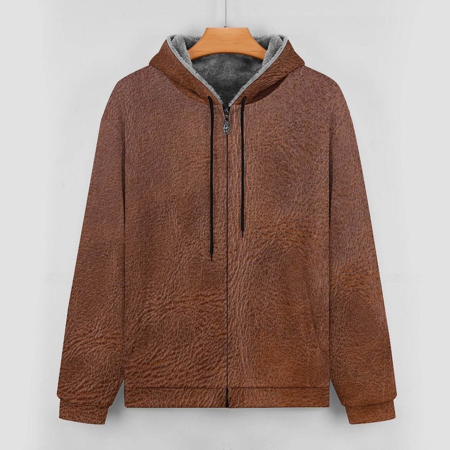 Double Layer Fleece Zippered Hoodie - Shop Jobie