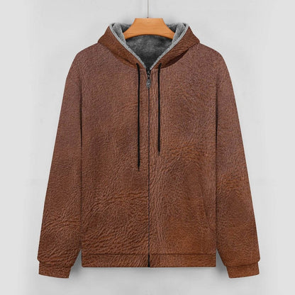 Double Layer Fleece Zippered Hoodie - Shop Jobie