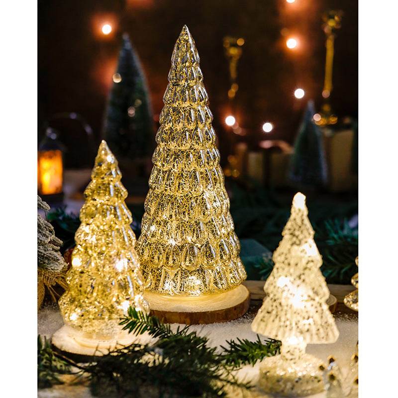 Lux Glass Christmas Tree Figurines - Shop Jobie