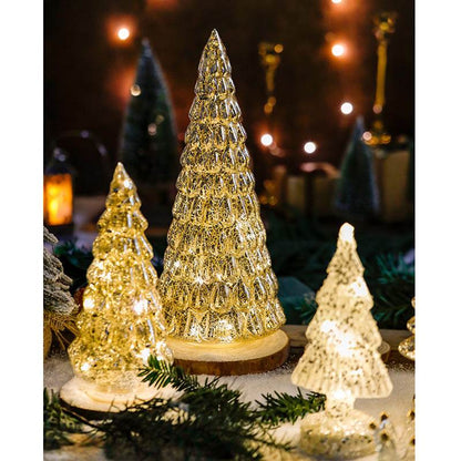 Lux Glass Christmas Tree Figurines - Shop Jobie