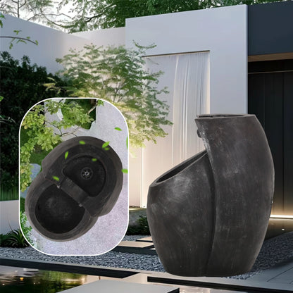 Zen Spot Two-Tier Waterfall Fountain