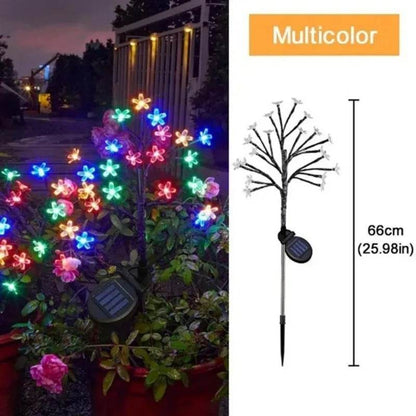 LED Solar Waterproof Cherry Blossom Lotus Tree Branch - Shop Jobie