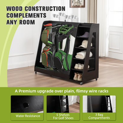 Golf Bag Storage Rack