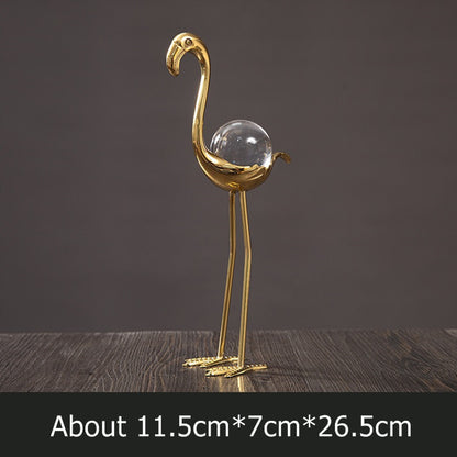 Abstract Flamingo Light Statue