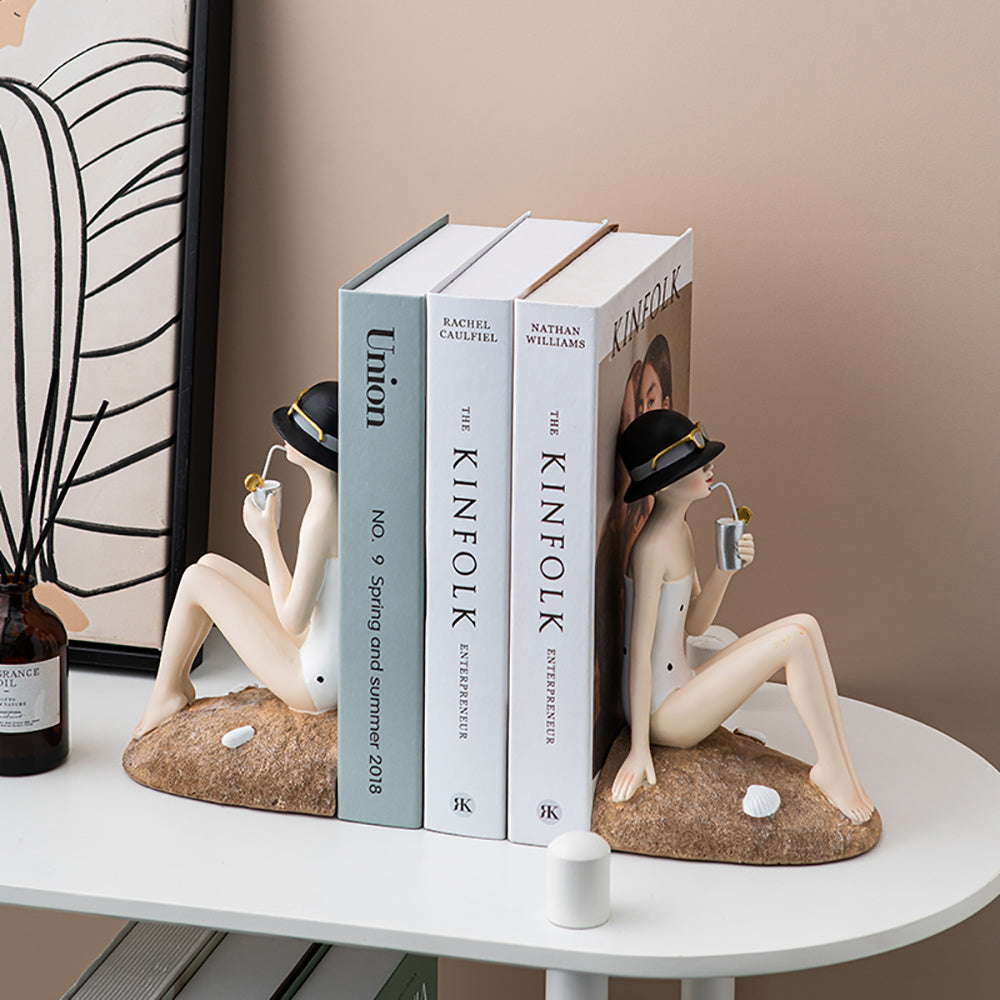 Beach Girl Bookends